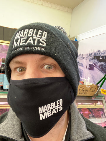 MARBLED MEATS FACE MASK